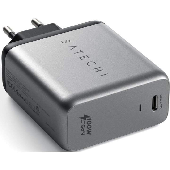 Сетевое зарядное устройство SATECHI Compact Charger,  серый